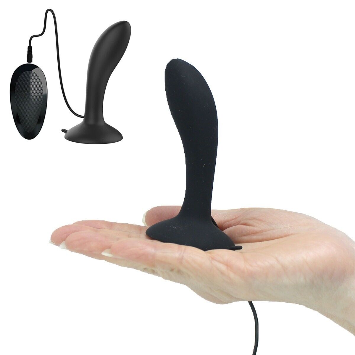 Silicone Vibrating Anal Butt Plug Vibe Dildo Prostate Massager Suction Cup