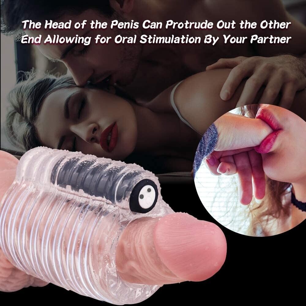 Vibrating Male Penis Stamina Cock Trainer Massager Masturbator Stroker Sleeve