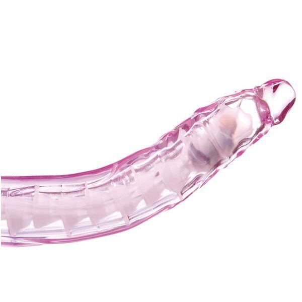 Vibrating Bendable Double Penetration Strap-on Dong Dildo Lesbian Sex-toys