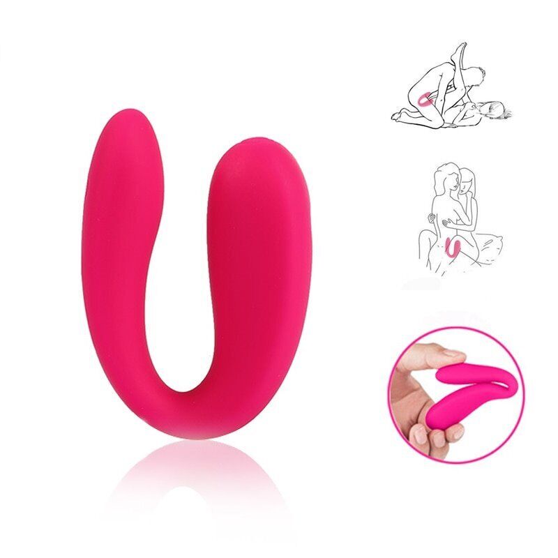 U Shape Clit Vibrator Stimulator Wearable During Sex Toys for Couples Women