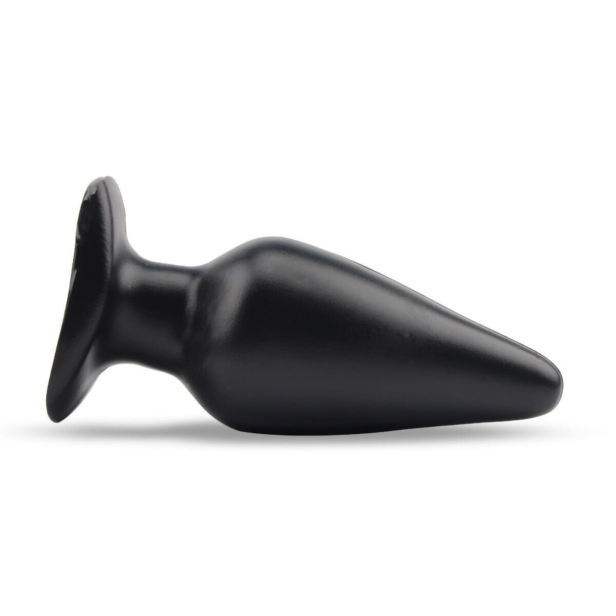 Soft Smooth Flexible 5" Black Anal Butt Plug Anal Play Training Sex Toy