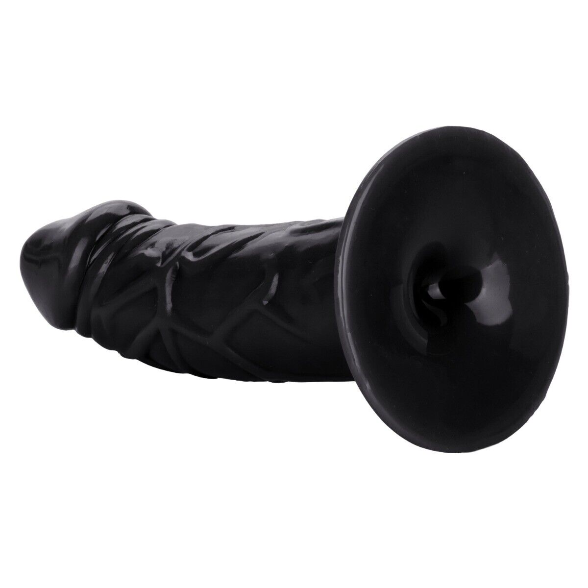 Thick Realistic Black Anal Dildo Dong Butt Plug with Suction Cup