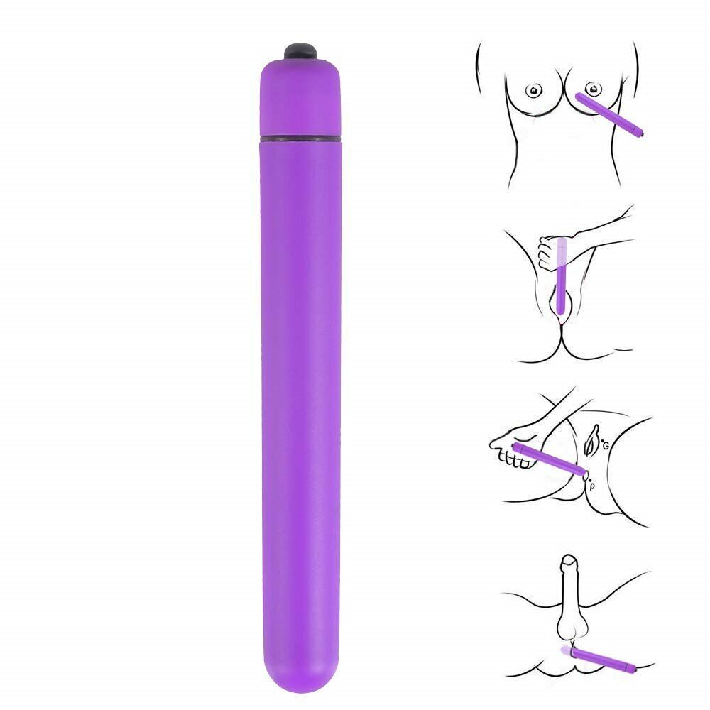 Extra Long Slim Clit Anal G-spot Vibrator Stimulator Sex-toys for Women