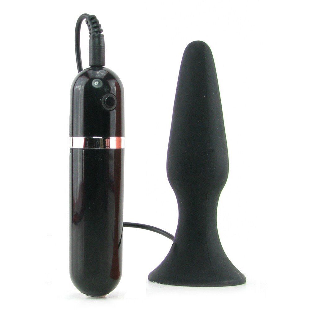 FirstTimer Beginner Silicone Vibrating Anal Orgasm Butt Plug Vibrator Vibe Dildo