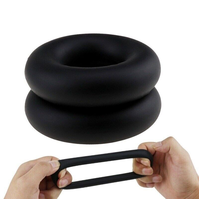 2 Stretchy Silicone Male Penis Enhancer Prolong Delay Sex Cock Ring for Men