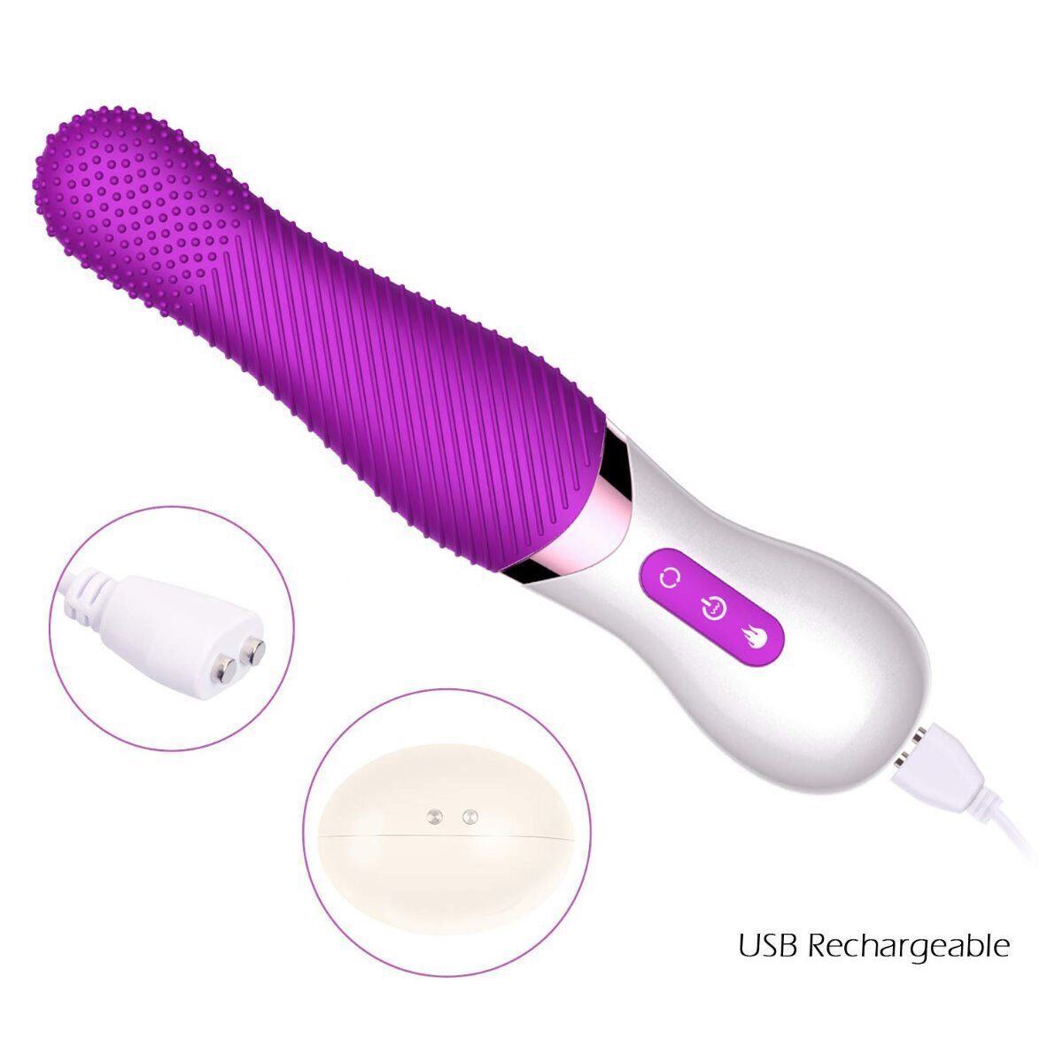 Rechargeable Flickering Tongue Orgasm Vibrator Oral Sex Toys for Women Couples