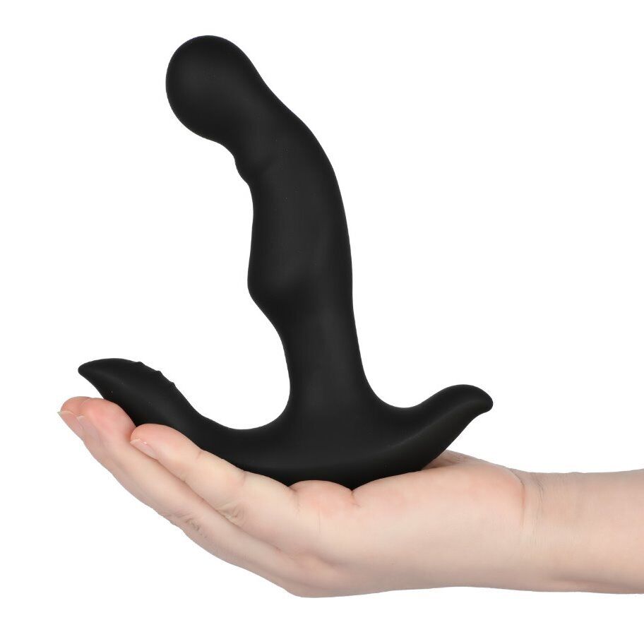 Rechargeable Vibrating Silicone Prostate Massager Stimulator Anal Vibe Spin Bead