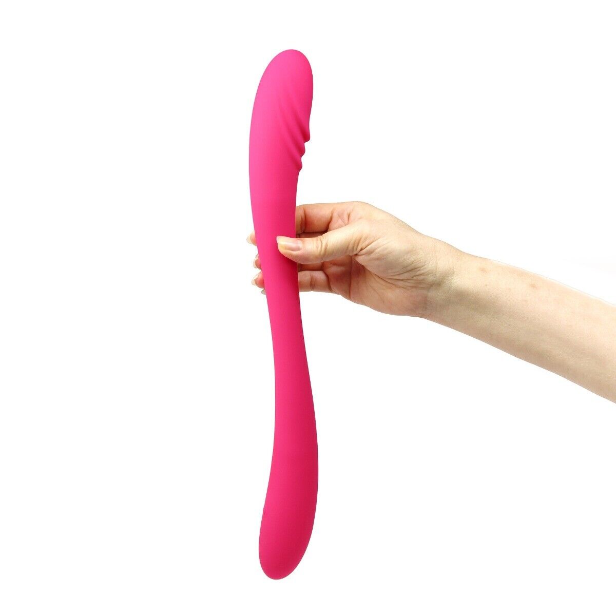 Bendable Double Ended Penetration G-spot Anal Vibrator Dildo Dong DP Sex Toys