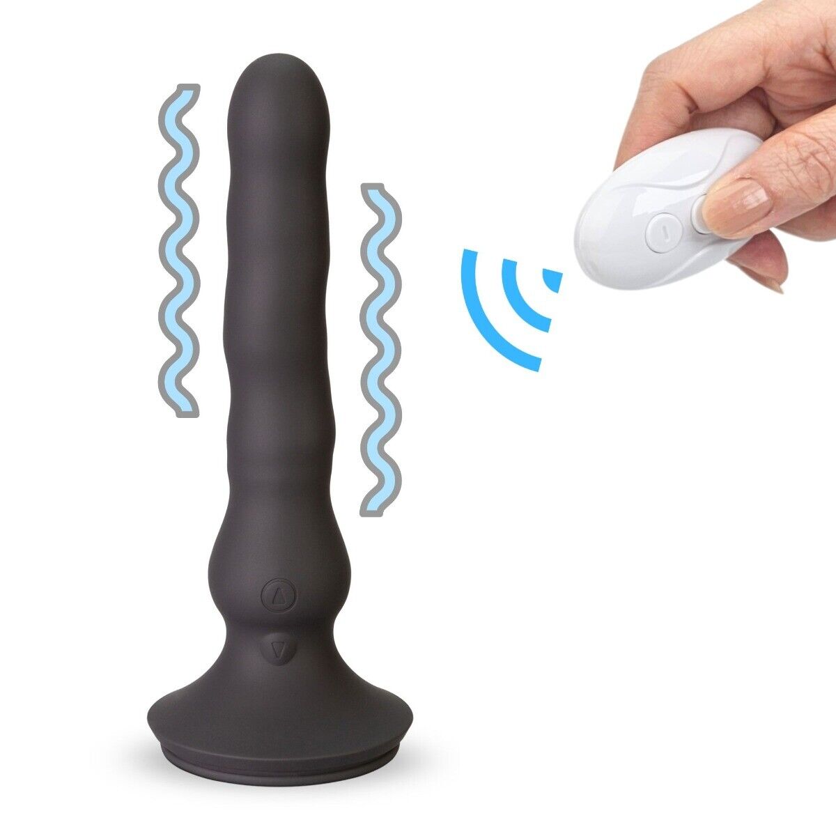 Wiggle Motion Vibrating Anal Vibrator Butt Plug Prostate Massager Remote Control