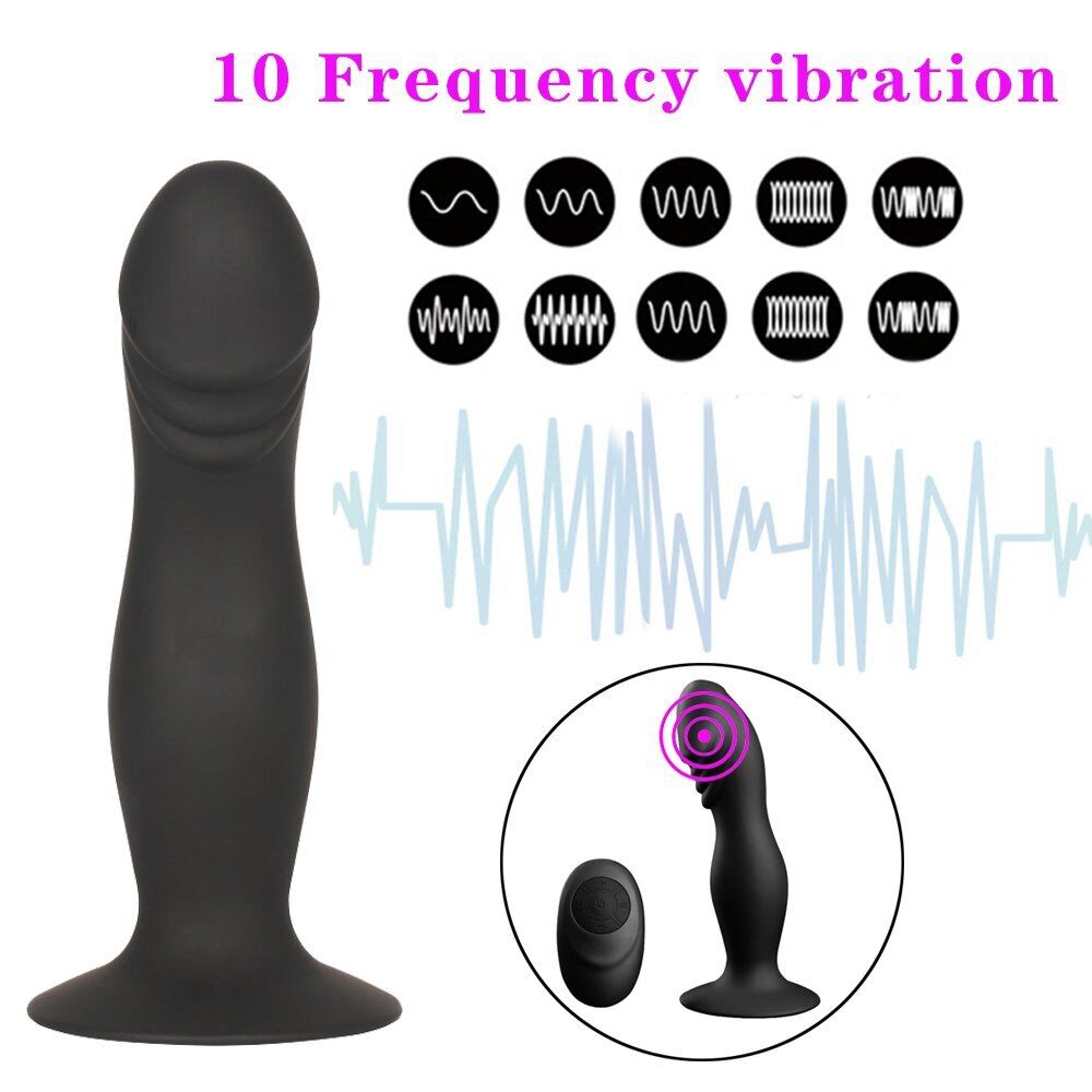 Wireless Remote Control Vibrating Anal Butt Plug Dildo Vibe Sex Toys for Couples