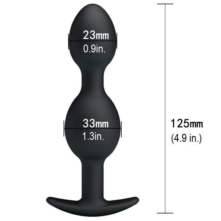 Silicone Wearable Hollow Anal Beads Butt Plug with Vibrating Weight Anal Trainer