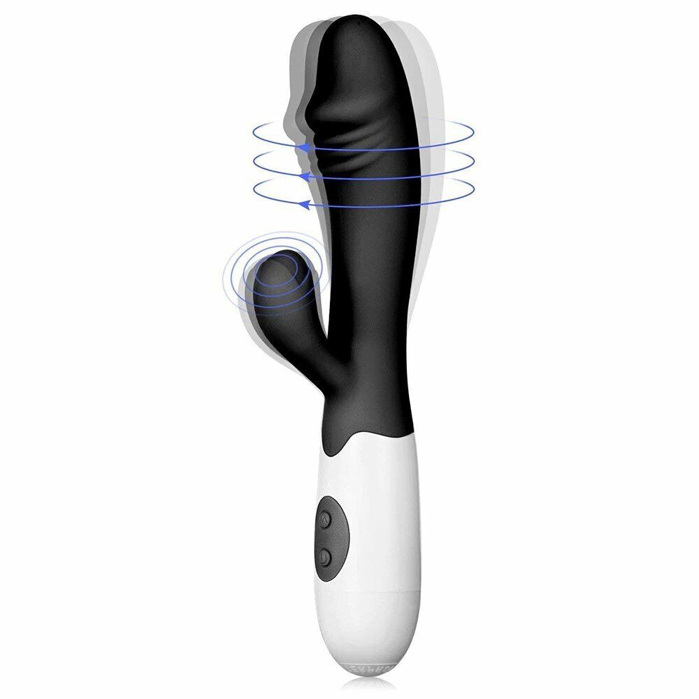 Rechargeable Realistic G-spot Clit Rabbit Vibrator Dildo Sex-toys for Women