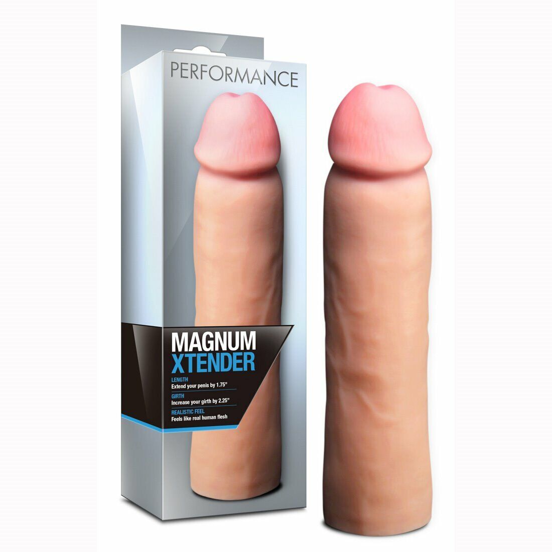 Realistic Thicker Cock Girth Enhancer Enlarger Penis-Extender Sleeve Extension