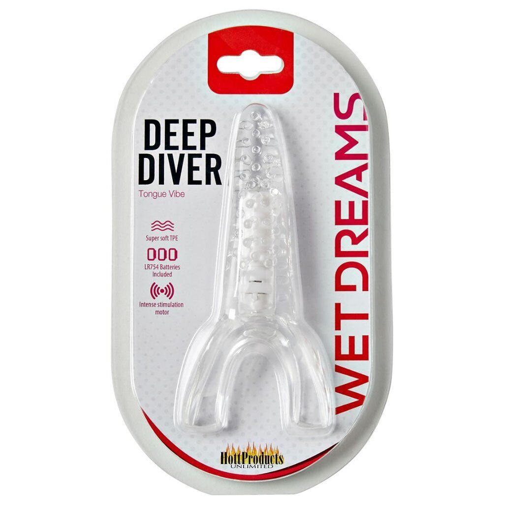 Deep Diver Vibrating Tongue Oral Sex Enhancer Blow Job G-Spot Clit Vibrator