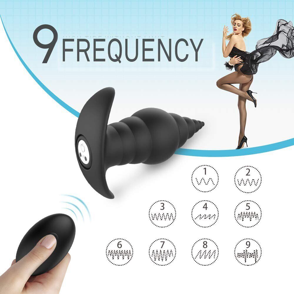 Wireless Remote Control Butt Anal Plug Vibrator Sex Toys for Men Women Couples