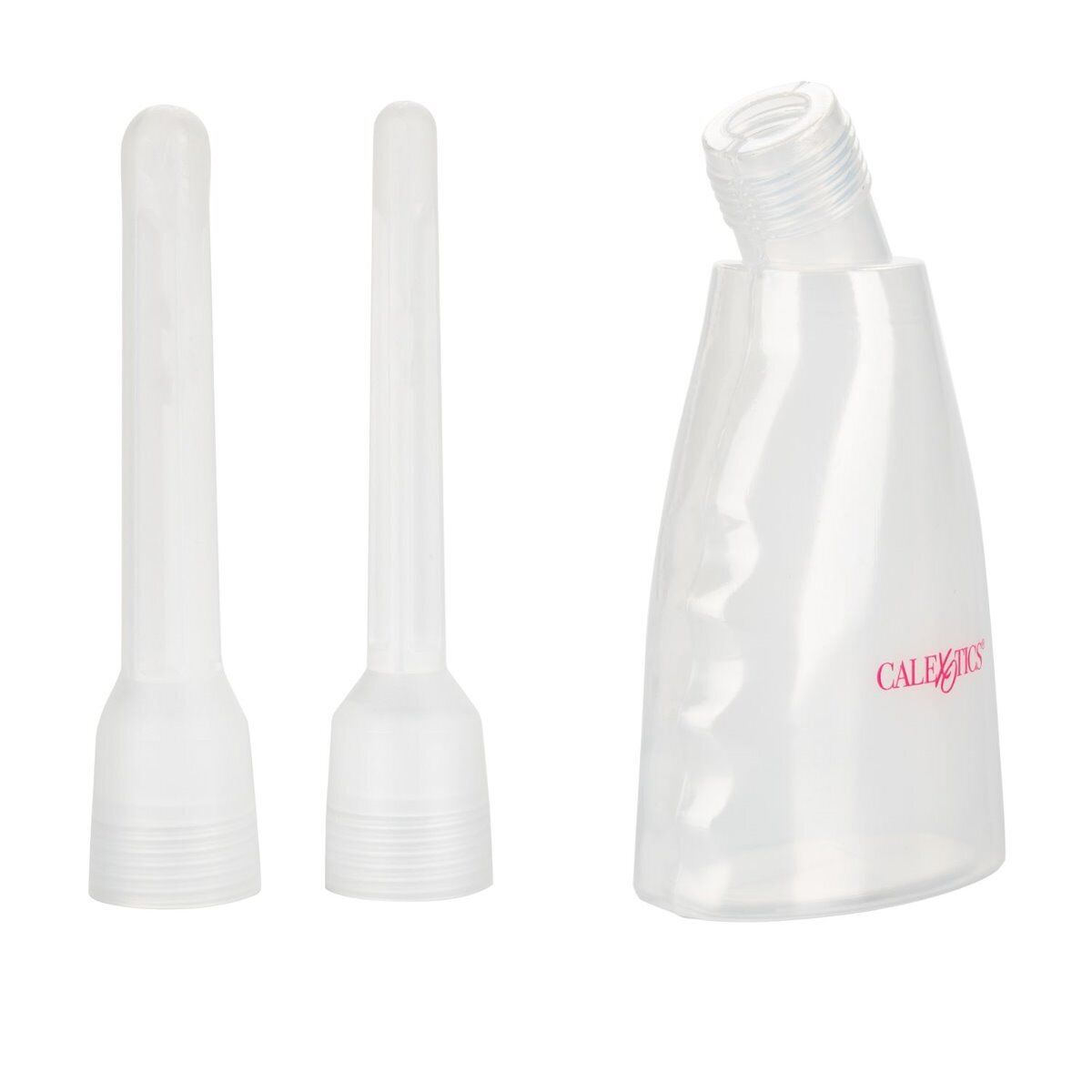 Reusable Vaginal Anal Cleansing Douche and Enema System with 2 Nozzles