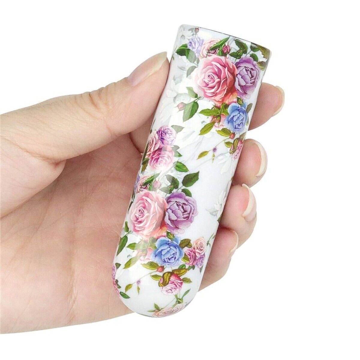 Flower Pattern Rechargeable Power Bullet Vibrator Sex Toys for Women