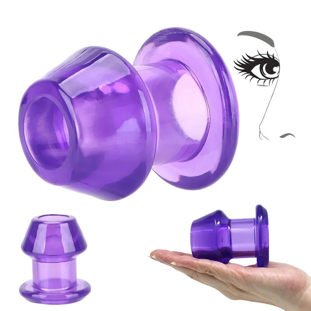 2.4" Jelly Full Access Peeker Hollow Anal Expanding Tunnel Dilator Butt Plug