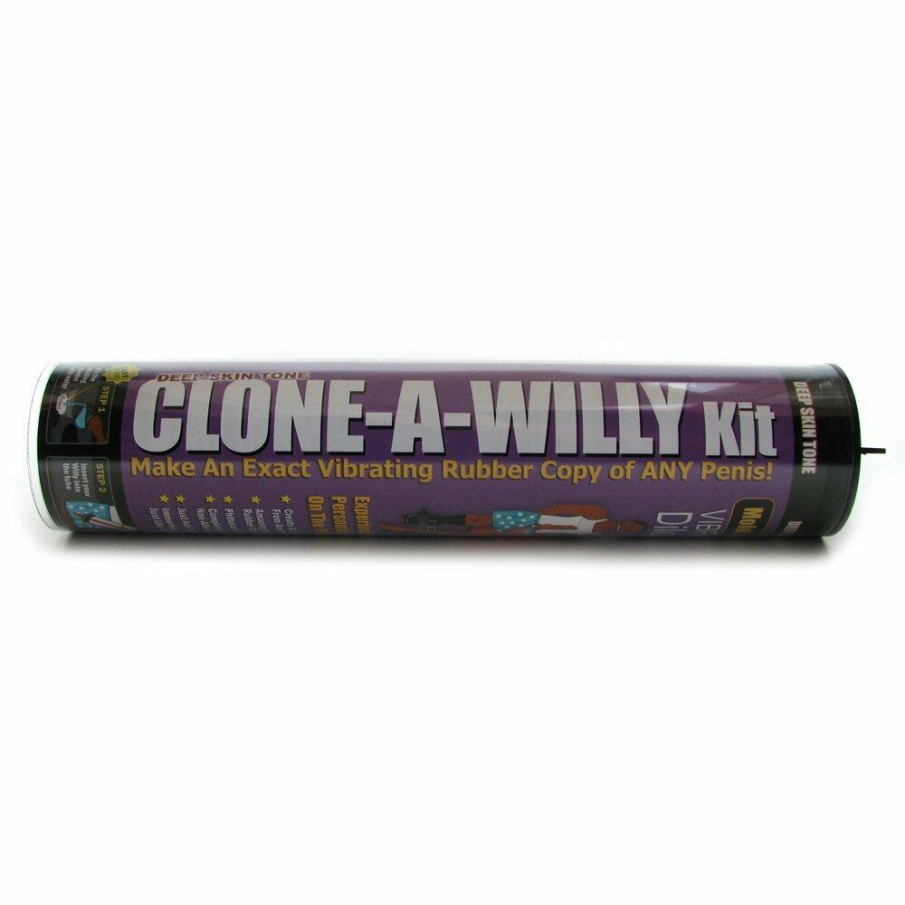 Clone a Willy Mold Your Own Penis into Vibrating Dildo Dong Deep Tone Brown