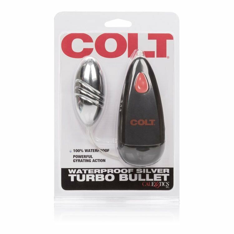 Colt Waterproof Silver Turbo Bullet Egg Vibe Vibrator Sex-toys for Women