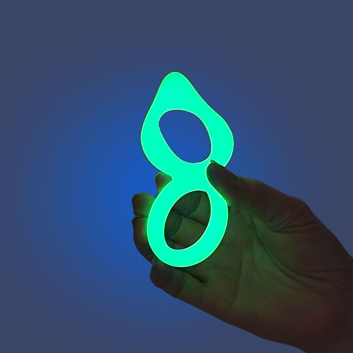 Glow In The Dark Soft Stretchy Silicone Cock & Ball Dual Penis Ring Enhancer