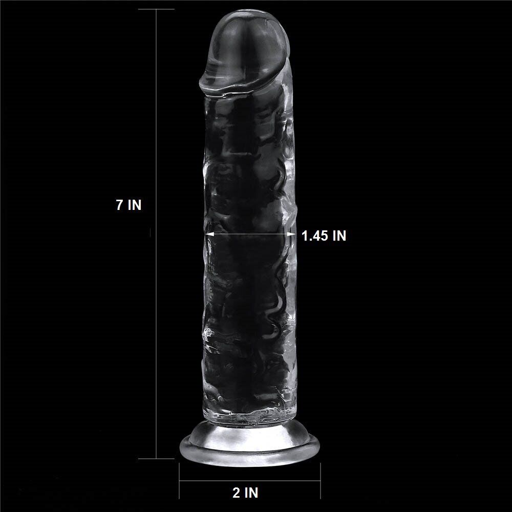 Flexible Realsitic G-spot Anal Dildo Dong Attachment for Strap-on Harness