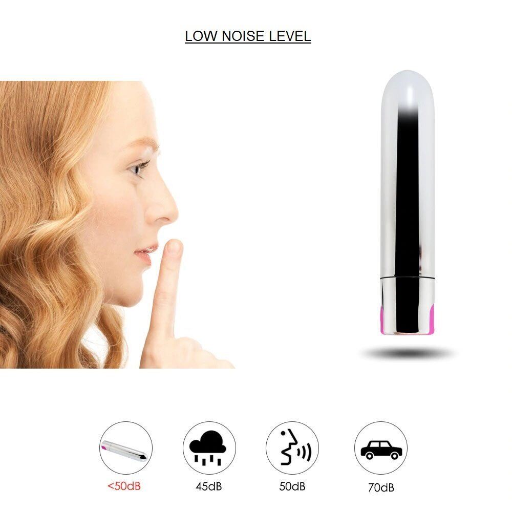 10 Speed Rechargeable Silver Bullet Vibrator Vibe Discreet Sex Toys for Women