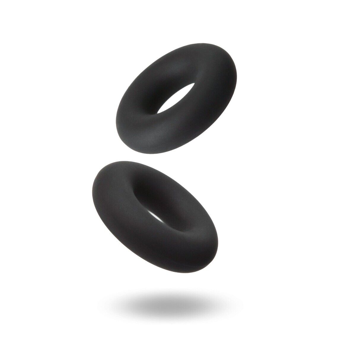 2 Stretchy Thick Donut Silicone Male Penis Enhancer Prolong Delay Sex Cock Ring