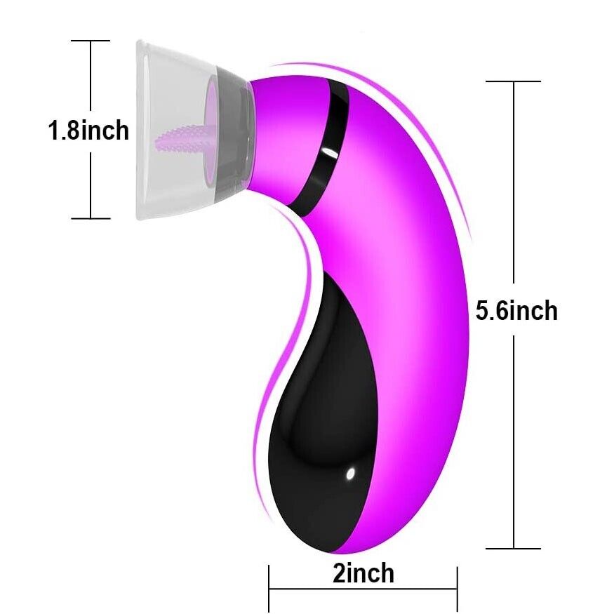 Tongue Licking Oral Sex Clit Nipple Female Vaginal Pussy Pump Sucker Vibrator