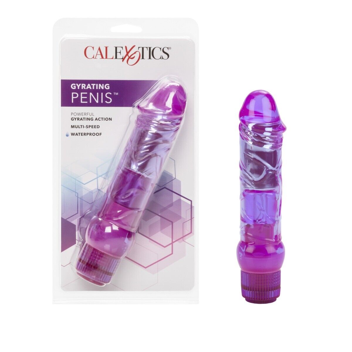 Waterproof Crystalessence Gyrating Penis Vibe Clit Anal G-spot Vibrator Dildo