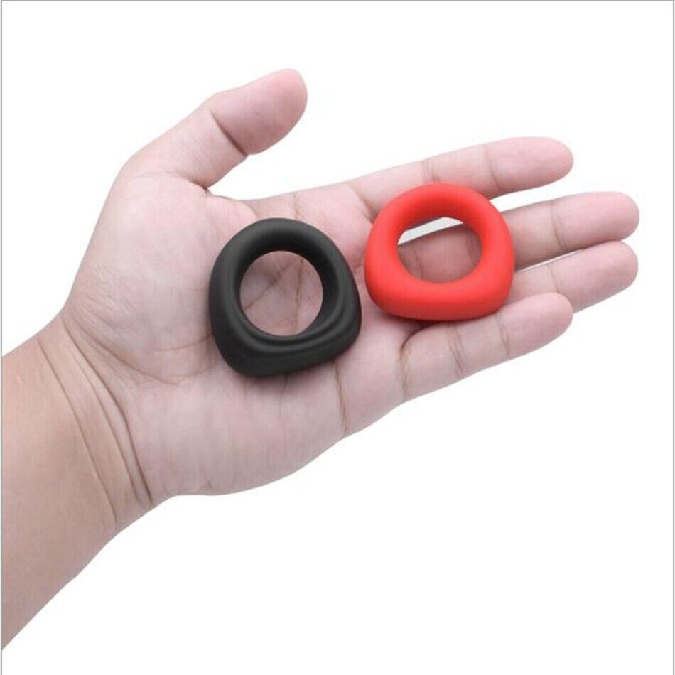 2pk Stretchy Silicone Male Penis Enhancer Prolong Delay Sex Cock Ring for Men