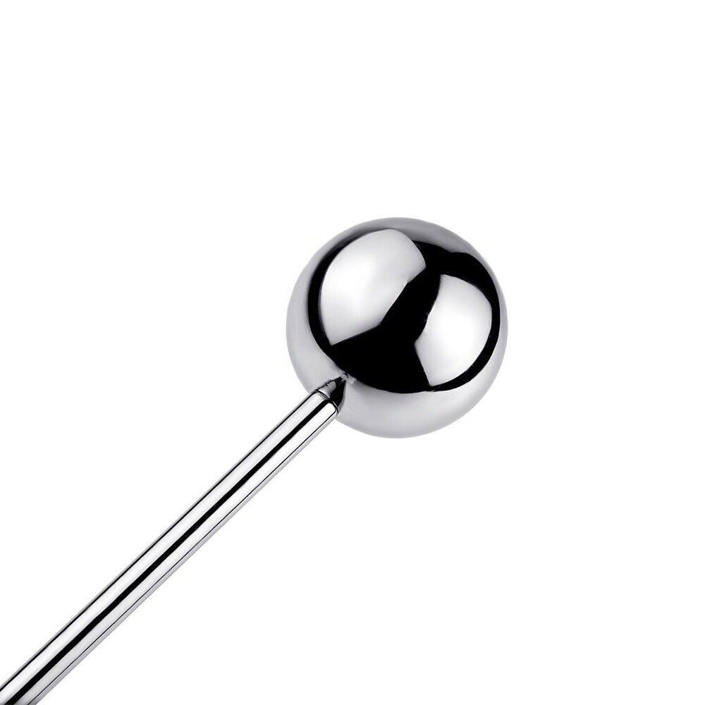 Stainless Steel Lollipop Vaginal Anal Beads Ball Probe G-spot Prostate Massager