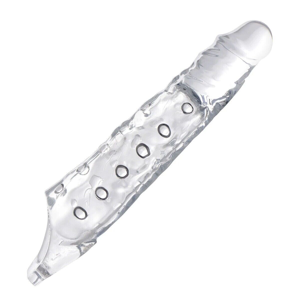 Add 3" Inch Cock Sheath Male Penis Extension Extender Girth Enhancer Enlarger