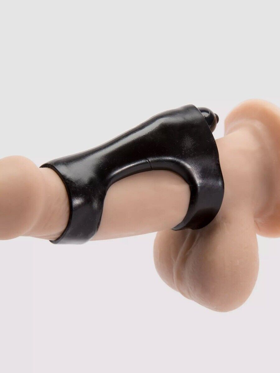 Vibrating Double Cock Ring Penis Enhancer Girth Width Enlarger Extension Sleeve