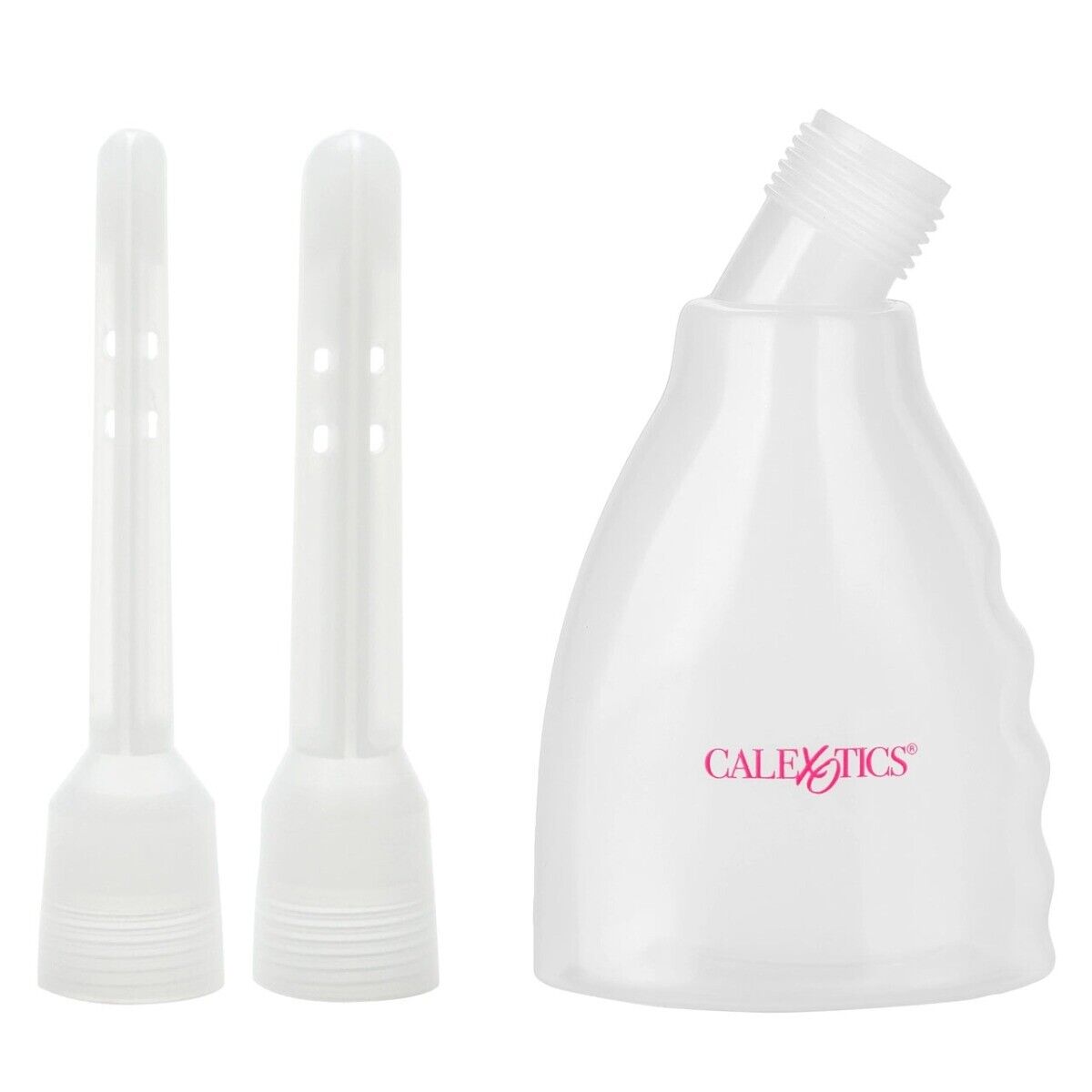 Reusable Vaginal Anal Cleansing Douche and Enema System with 2 Nozzles