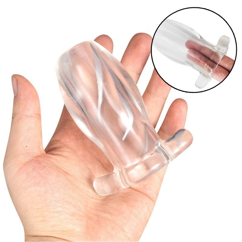 Clear View Soft Hollow Anus Anal Butt Plug Tunnel Dilator Speculum