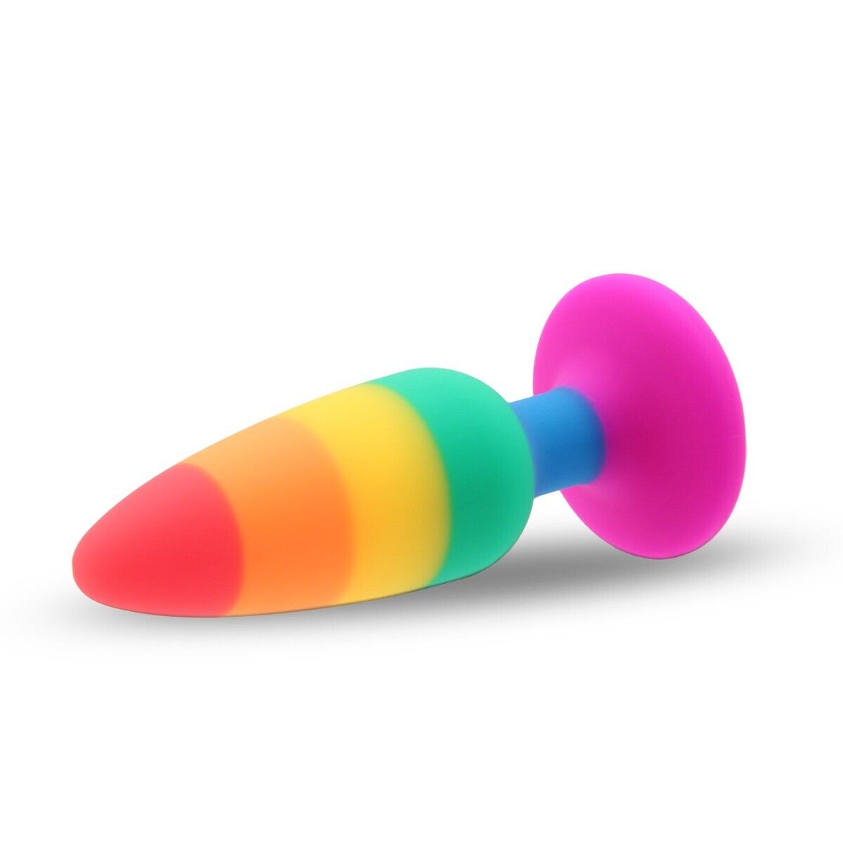 5.15" Silicone Rainbow Pride Anal Butt Plug Anal Play Sex Toys