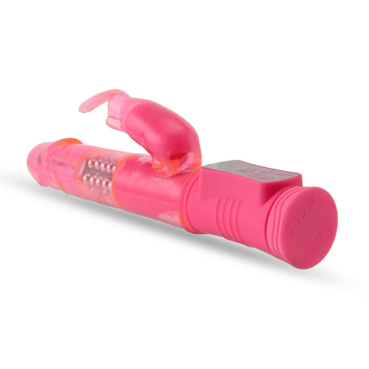 Pink Jelly Slim G Spot Clit Dual Rabbit Vibrator Female Massager Dildo Sex Toy