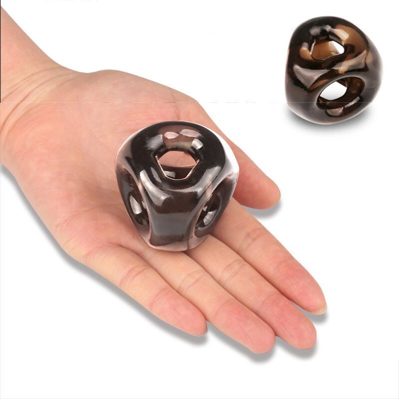 Soft Stretchy Dual Penis Cock Ring and Ball Sling Stretcher Enhancer