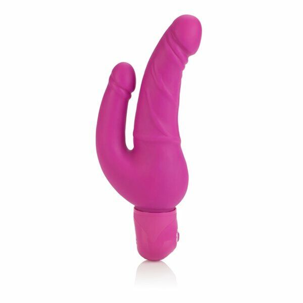 Waterproof Vaginal G-spot Anal DP Double Penetration Vibe Vibrator Dildo Dong