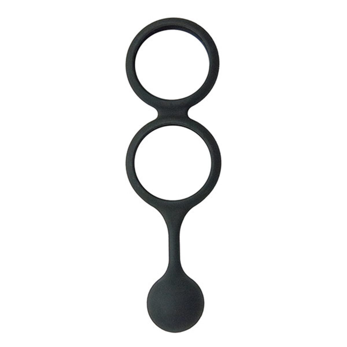 Silicone Penis Cock Scrotum Ring with Weighted Ball Banger Male Enhancement