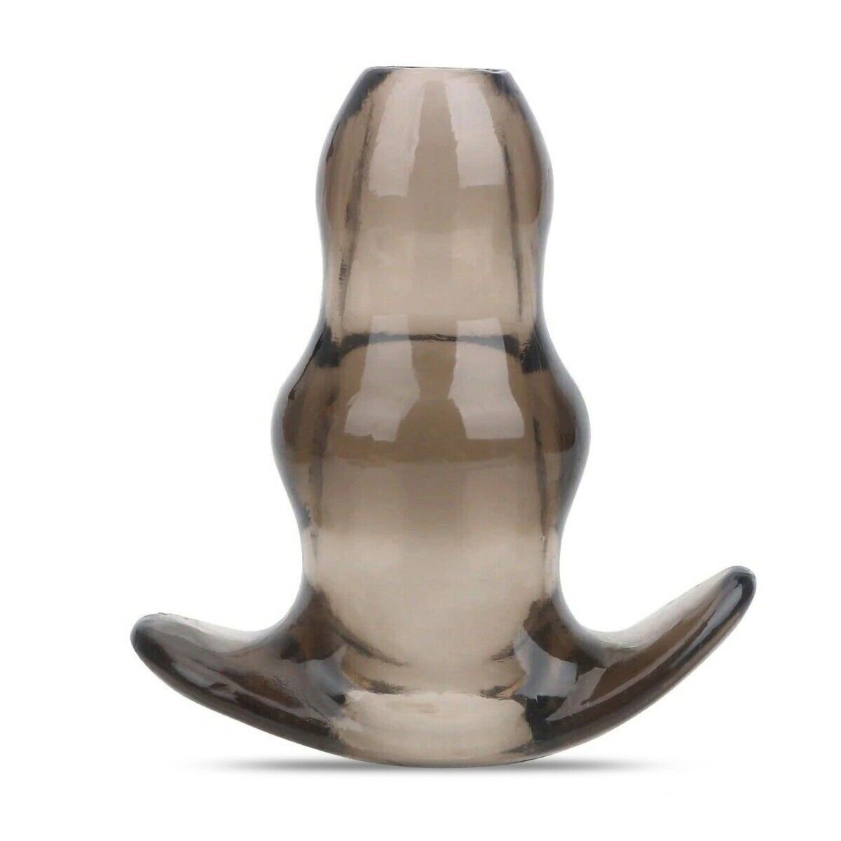 Peep Hole Hollow Double Tunnel Anal Butt Plug Dilator Expansion