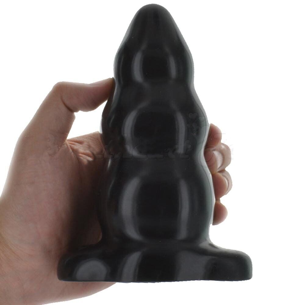 Triple Ripple Large Anal Butt Plug Dildo