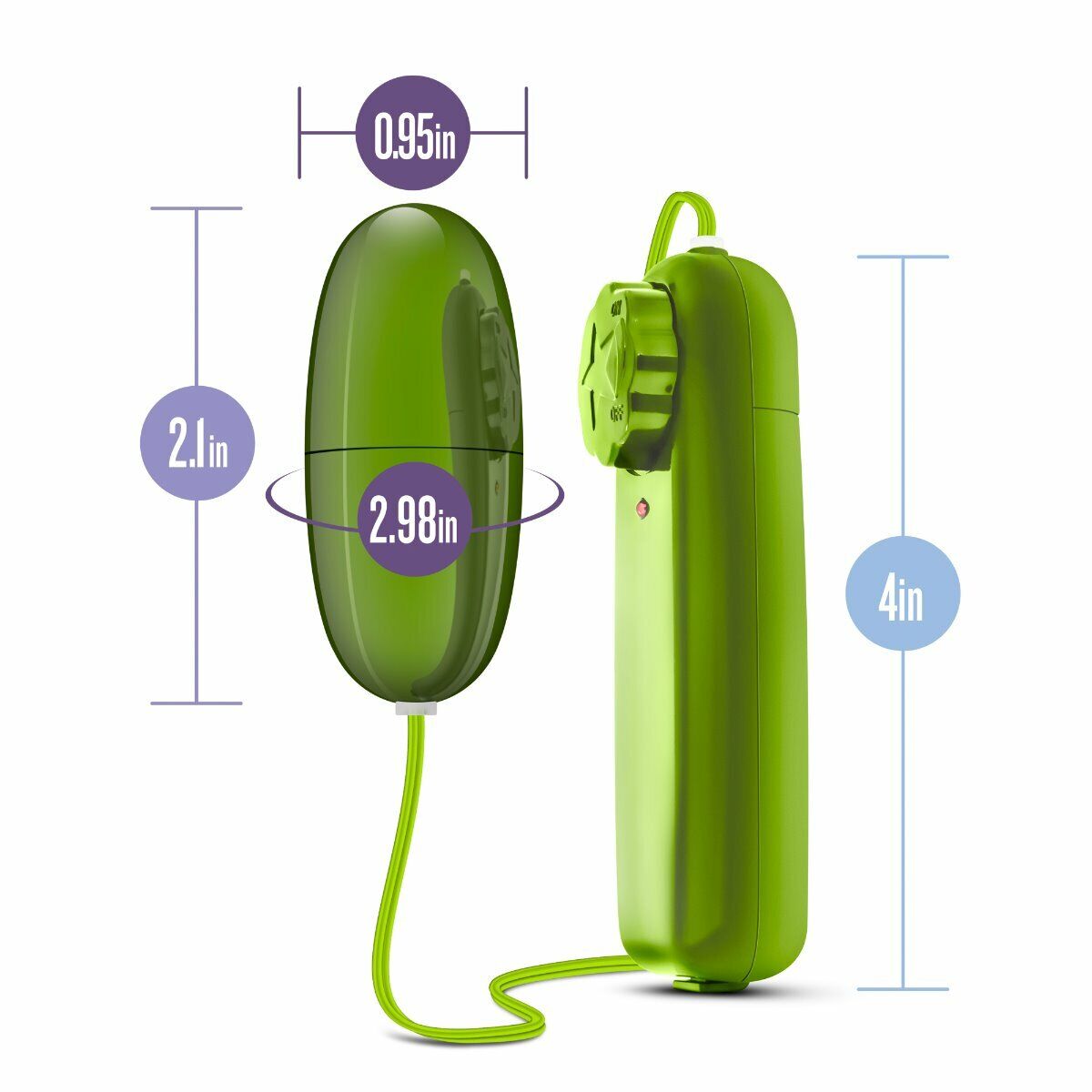 Lime Green Multi-speed Vibrating Bullet Egg Vibrator Beginner Sex Toys for Women