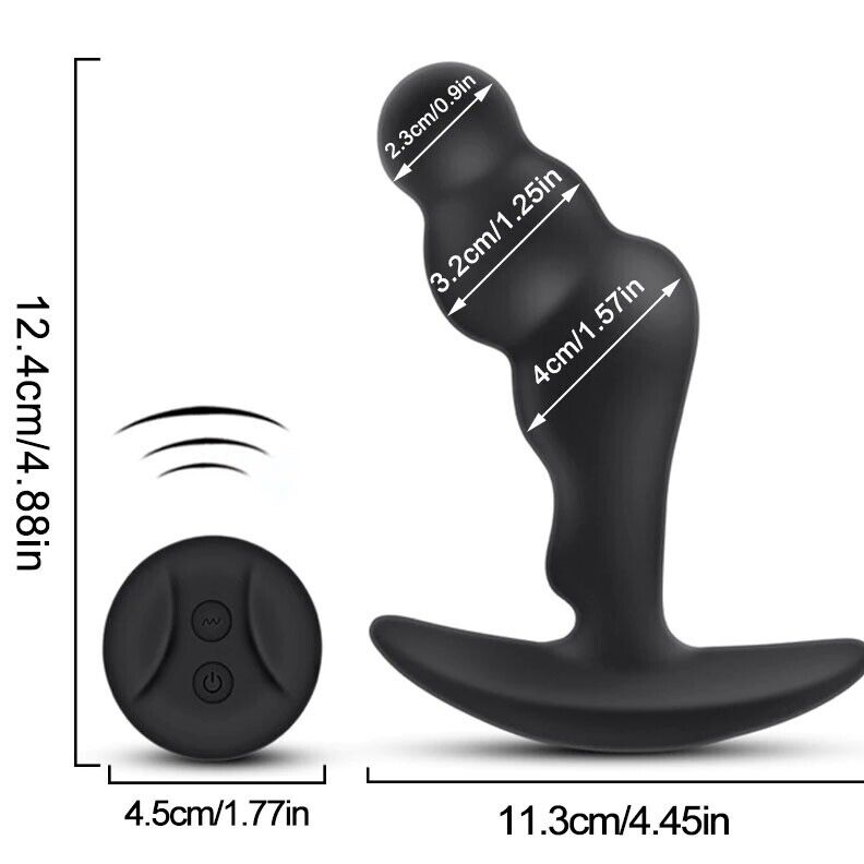 Wireless Remote Control Vibrating Prostate Massager Anal Vibe Sex-toys for Men