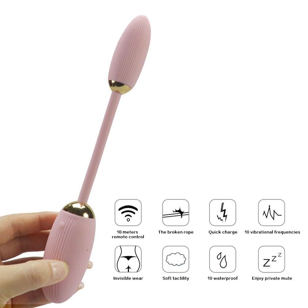 Wireless Remote Control Vaginal Anal Double Egg Bullet Vibe Vibrator DP Sex Toy