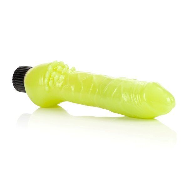 Glow in the Dark Jelly Realistic Vibrator Vibe G-spot Anal Dildo Dong Penis Cock