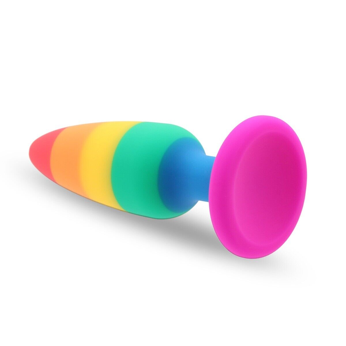 5.15" Silicone Rainbow Pride Anal Butt Plug Anal Play Sex Toys