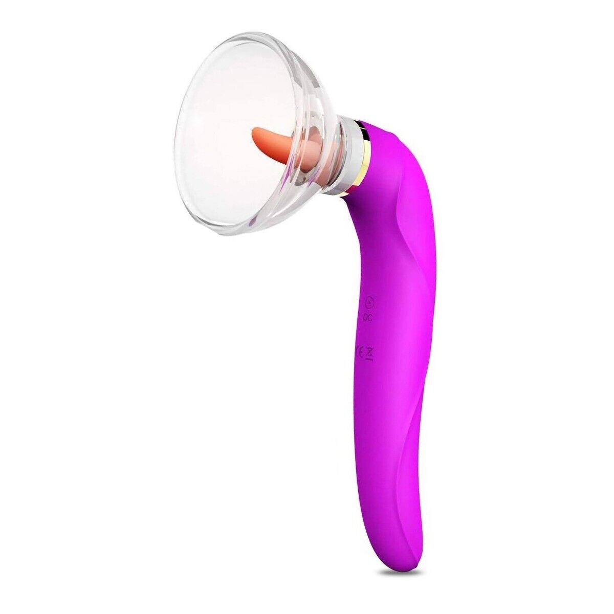 Automatic Tongue Oral Sex Clit Nipple Vaginal Pussy Pump Sucker G-spot Vibrator