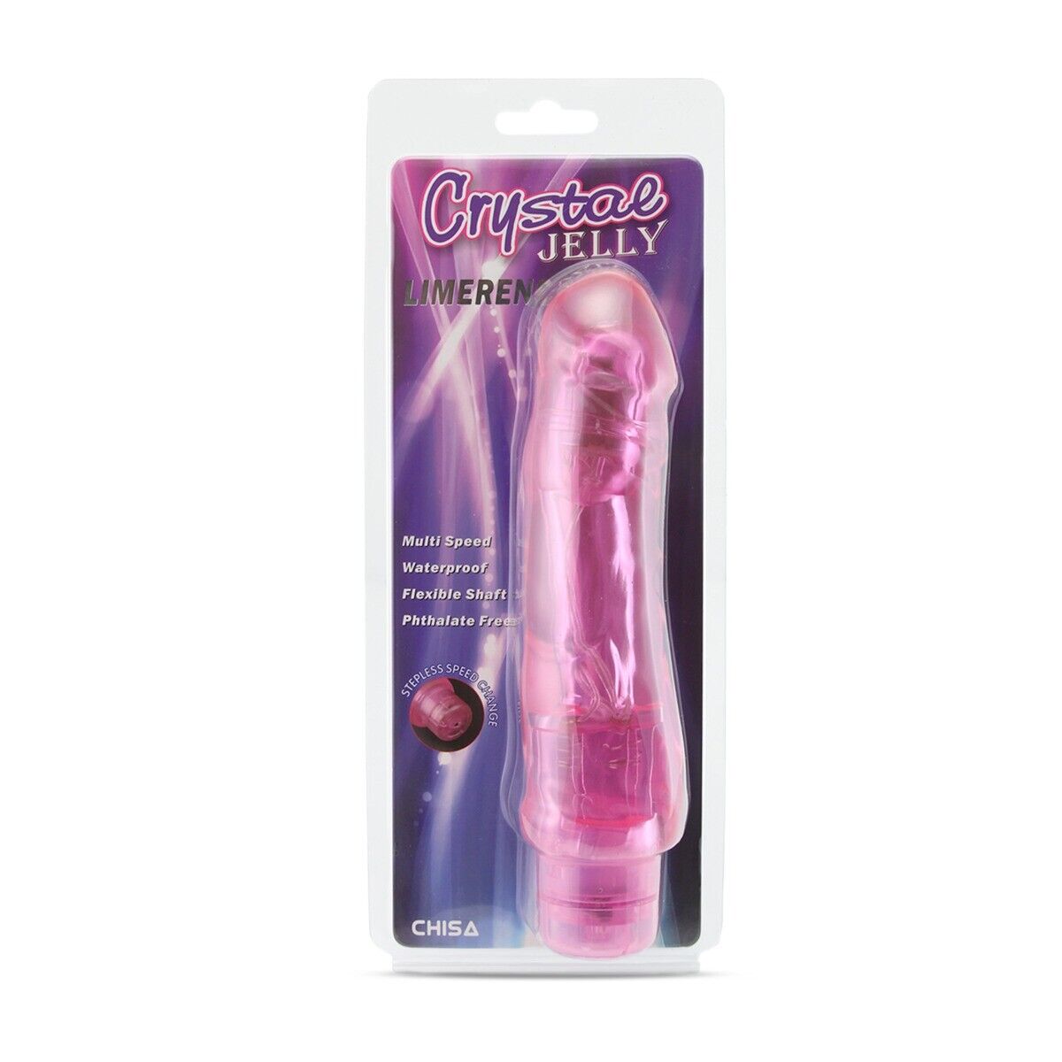 Pink Jelly Vibrating Realistic G-spot Anal Dildo Vibrator Sex Toys for Women